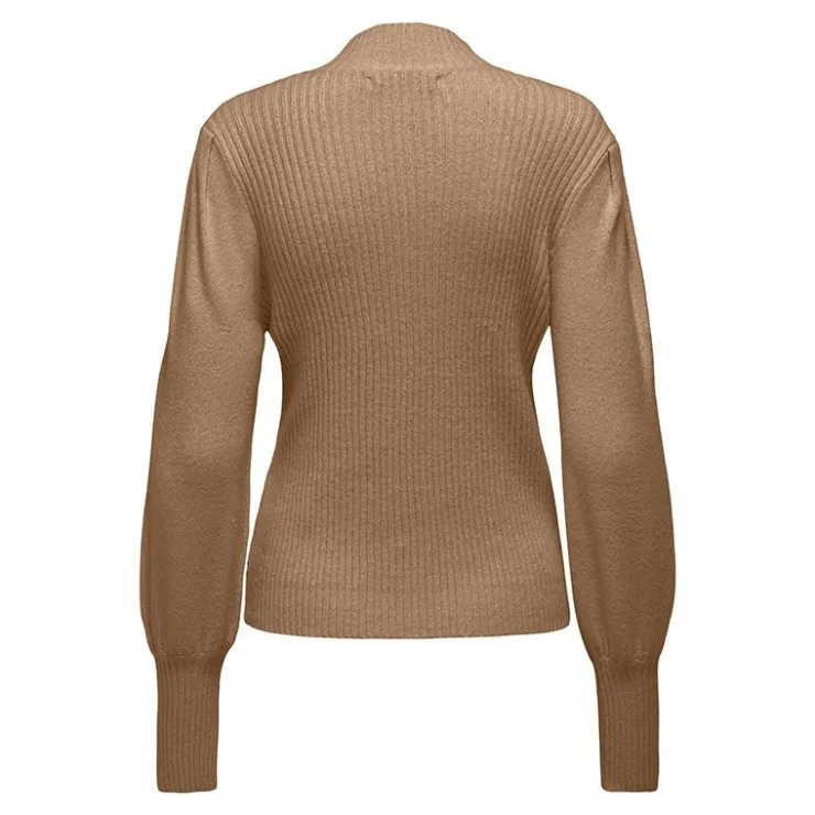 ONLY Pull fin manches ballons Kattie Femme BEIGE Outlet