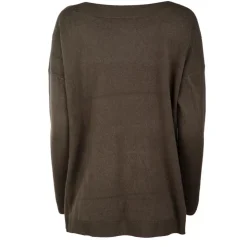 ONLY Pull Lamalia manches longues et encolure bateau Femme KAKI Outlet