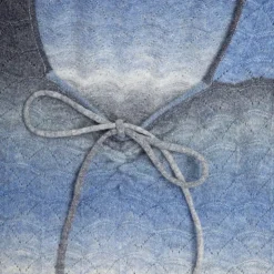 LA PETITE ETOILE Pull maille ajourée melodie col carré dégradé Femme BLEU Clearance