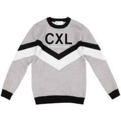 CXL BY CHRISTIAN LACROIX Pull maille avec imprimé bandes col coloré Garçon GRIS Outlet