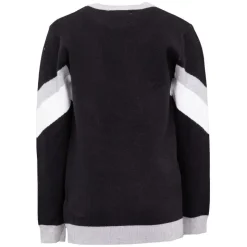 CXL BY CHRISTIAN LACROIX Pull maille avec imprimé bandes col coloré Garçon NOIR