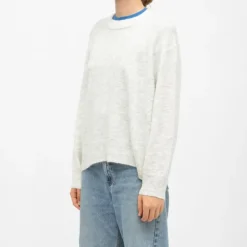 LA PETITE ETOILE Pull maille gris chiné col rond mareen Femme GRIS CLAIR Best