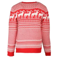 DEELUXE 74 Pull Noël Homme ROUGE Sale