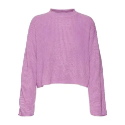 VERO MODA Pull over manches longues vmsayla en maille Femme VIOLET CLAIR Clearance