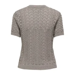 ONLY Pull saga brodé sunlight regular Femme GRIS Clearance