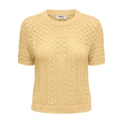 ONLY Pull saga brodé sunlight regular Femme ORANGE Sale