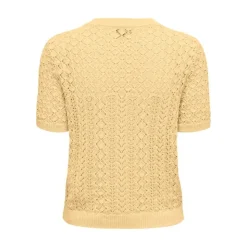 ONLY Pull saga brodé sunlight regular Femme ORANGE Sale