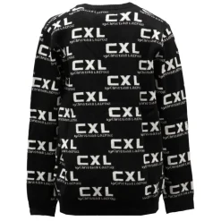 CXL BY CHRISTIAN LACROIX Pull uni manches longues col rond imprimé logo Garçon NOIR Clearance