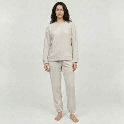 LULU CASTAGNETTE Pyjama assorti lulu-femme-ah2025-26-002 Femme BLANC ECRU Hot