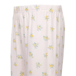 LULU CASTAGNETTE Pyjama fleuri poche brodée Femme JAUNE Discount