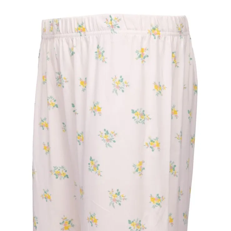 LULU CASTAGNETTE Pyjama fleuri poche brodée Femme JAUNE Discount