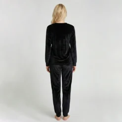 BILL TORNADE Pyjama velours logo 27163 Femme NOIR Outlet
