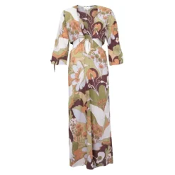 ANTIK BATIK Robe à fleurs bahia décolleté dos nu Femme KAKI Best