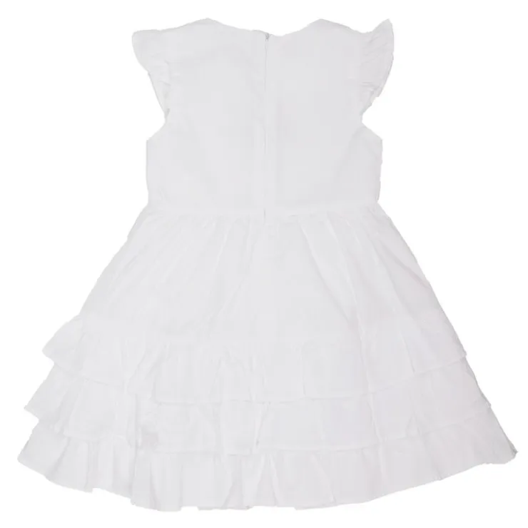 CXL BY CHRISTIAN LACROIX Robe à volants logo coloré Enfant BLANC New