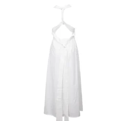 HOLLY AND JOEY Robe aji coton dos nu à strass bijoux Femme BLANC Clearance