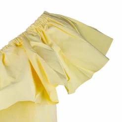 TOMMY HILFIGER Robe asymétrique courte de cocktail avec grand volant Femme JAUNE Online