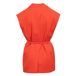 IMPERIAL Robe blazer sans manches avec ceinture Femme ORANGE Sale