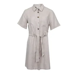 LA PETITE ETOILE Robe chemise rila lin Femme BEIGE Hot