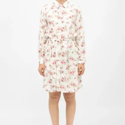 LA PETITE ETOILE Robe chemise he vintage rosie à fleurs rouges Femme BLANC Online