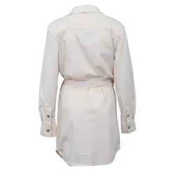 PLEASE Robe chemise divisa Femme BLANC ECRU Online