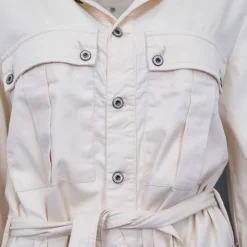 PLEASE Robe chemise divisa Femme BLANC ECRU Online