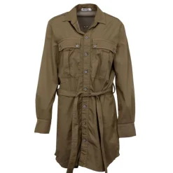 PLEASE Robe chemise divisa Femme KAKI Outlet