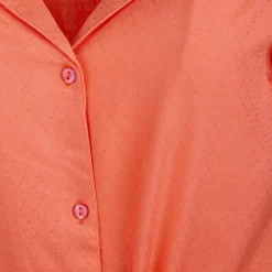 DEELUXE 74 Robe chemise longue Femme ORANGE Hot