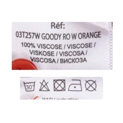 DEELUXE 74 Robe chemise longue Femme ORANGE Hot