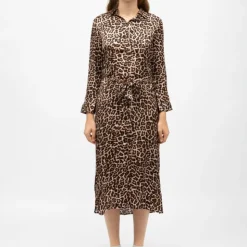 LA PETITE ETOILE Robe chemise léopard ramia Femme MARRON Discount