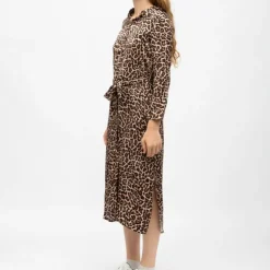 LA PETITE ETOILE Robe chemise léopard ramia Femme MARRON Discount