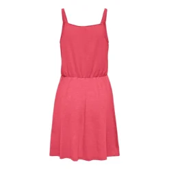 JDY Robe cintrée à la taille avec décolleté à dentelle Femme ROSE Hot