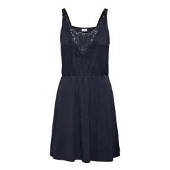 JDY Robe cintrée à la taille avec décolleté à dentelle Femme BLEU FONCE Clearance