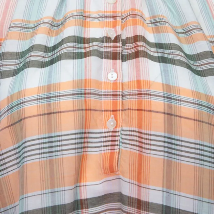 ANTIK BATIK Robe col montant rachelle à rayures s Femme ORANGE