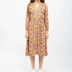 LA PETITE ETOILE Robe col V imprimé graphique rena Femme MULTICOLORE Sale
