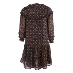 DEELUXE 74 Robe coralise imprimée fleur Femme MARRON Discount