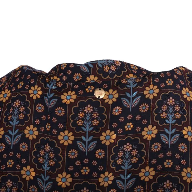 DEELUXE 74 Robe coralise imprimée fleur Femme MARRON Discount