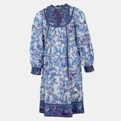 ANTIK BATIK Robe coton salma imprimé fleurs Femme BLEU Sale