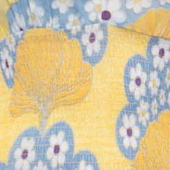 ANTIK BATIK Robe courte à bretelles letie dos nu imprimé fleurs Femme JAUNE New