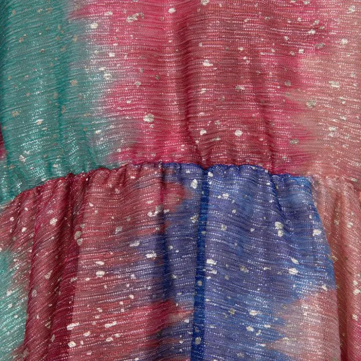 HOLLY AND JOEY Robe courte coco arc en ciel à paillettes col v Femme MULTICOLORE Best