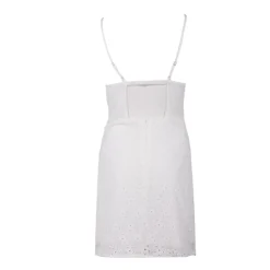 LA PETITE ETOILE Robe courte droite dentelle à bretelle Rindra Femme BLANC ECRU Best