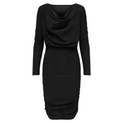 ONLY Robe de soirée moulante col bénitier Femme NOIR Best