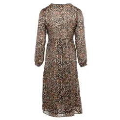 DEELUXE 74 Robe drika imprimé léopard Femme MARRON CLAIR Sale
