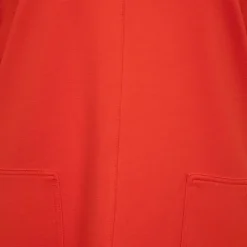 IMPERIAL Robe droite unie courte col rond Femme ORANGE Sale