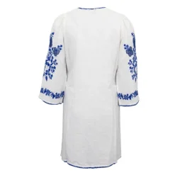 ANTIK BATIK Robe d'été courte avec broderie vana1Femme BLANC Clearance