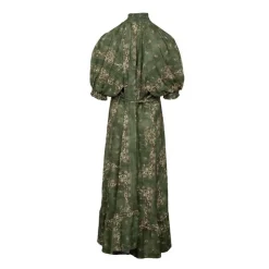 HOLLY AND JOEY Robe Fabuleuse avec boutons argentés imprimé bandana Femme KAKI Best