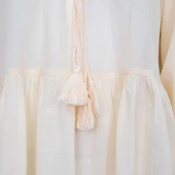 ANTIK BATIK Robe hita manches longues à nouer couleur clair Femme ORANGE CLAIR