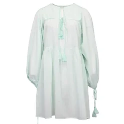 ANTIK BATIK Robe hita manches longues à nouer couleur clair Femme VERT CLAIR Hot