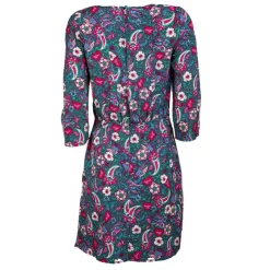 LA PETITE ETOILE Robe imprimée à fleurs col rond femme MULTICOLORE New