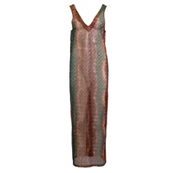 HOLLY AND JOEY Robe laly transparente col v plongeant Femme CUIVRE