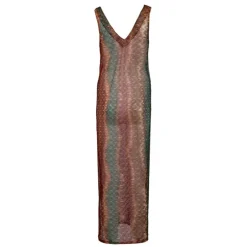 HOLLY AND JOEY Robe laly transparente col v plongeant Femme CUIVRE